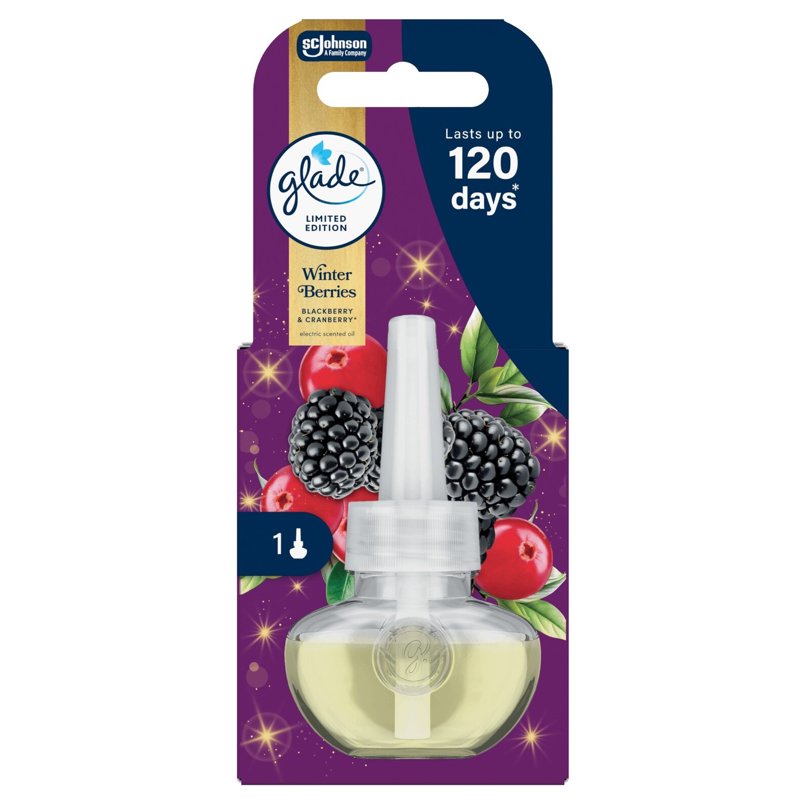 Glade Náplň do elektrického osviežovača vzduchu Winter Berries 20 ml