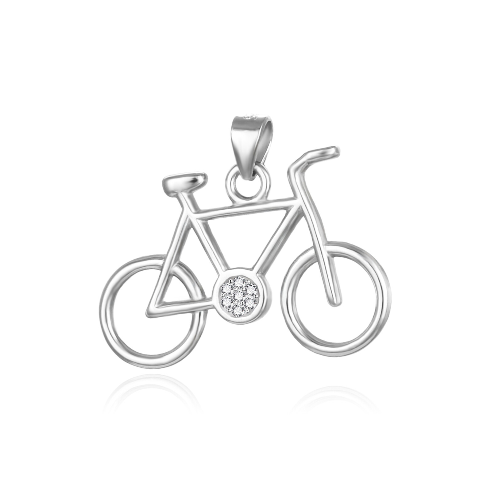 Agato Prívesok zo striebra Bicykel AGH734M