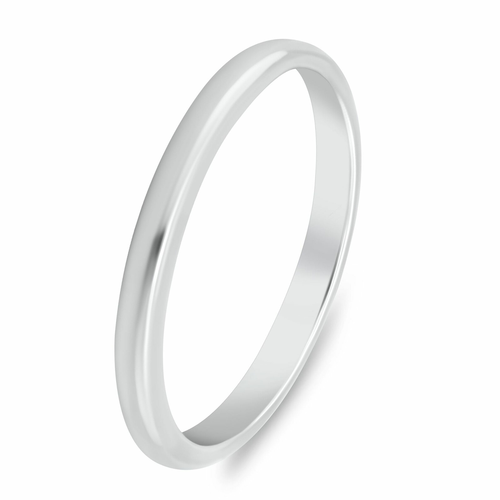 Brilio Silver Minimalistický strieborný snubný prsteň RI149W 54 mm