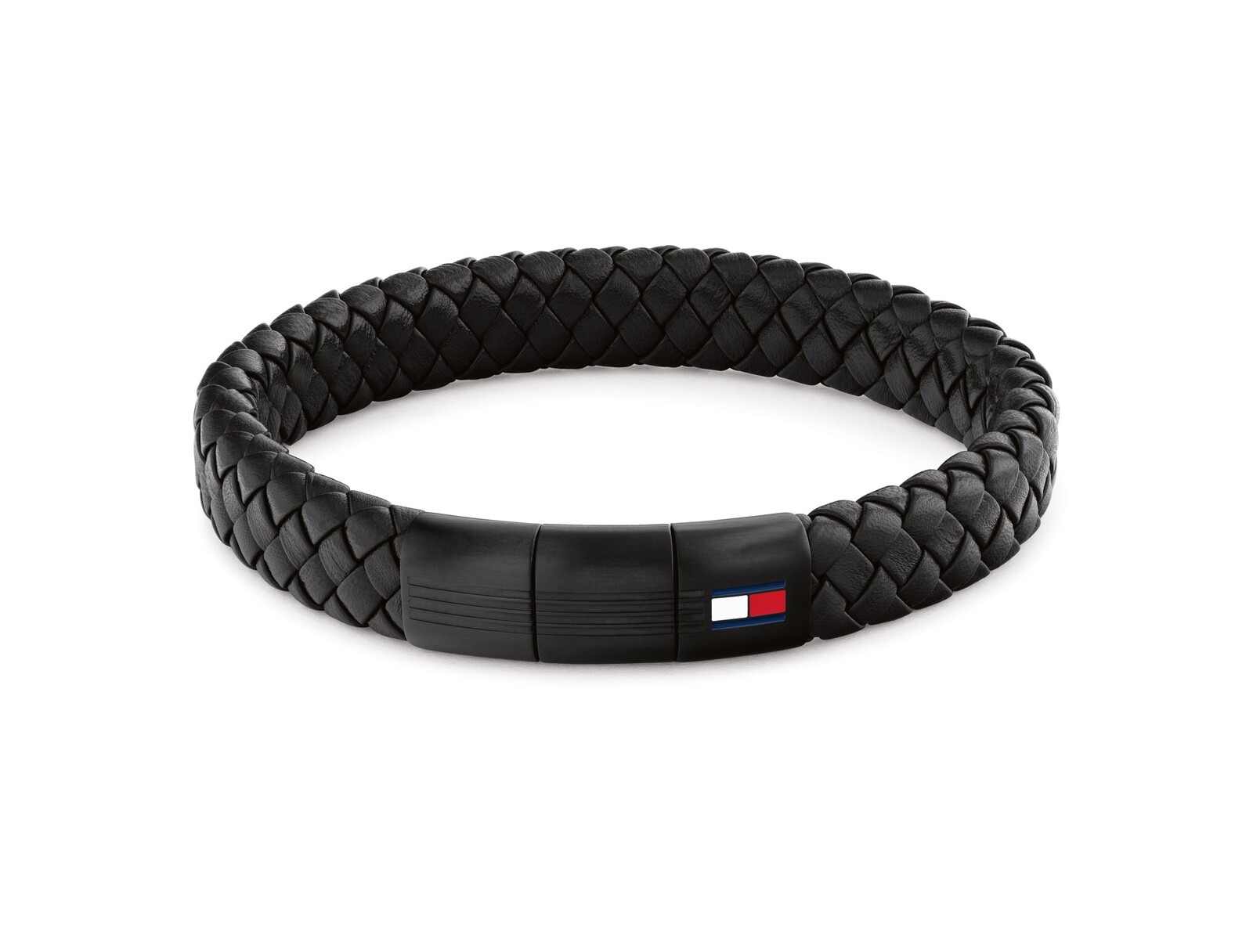 Tommy Hilfiger Pletený kožený náramok s oceľovým zapínaním 2790662