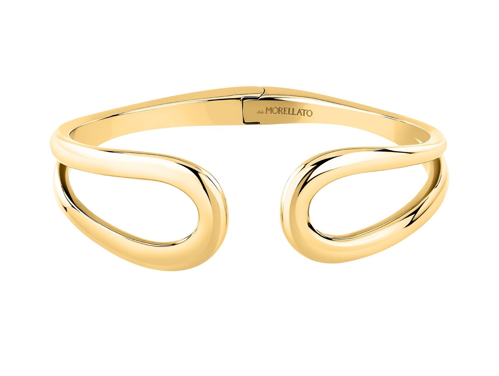 Morellato Pevný otvorený náramok z pozlátenej ocele Design SAYP22 5,6 cm