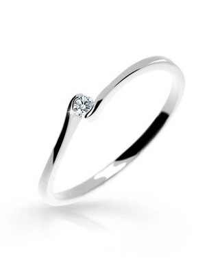 Cutie Jewellery Zásnubný prsteň z bieleho zlata Z6727-2947-10-X-2 55 mm