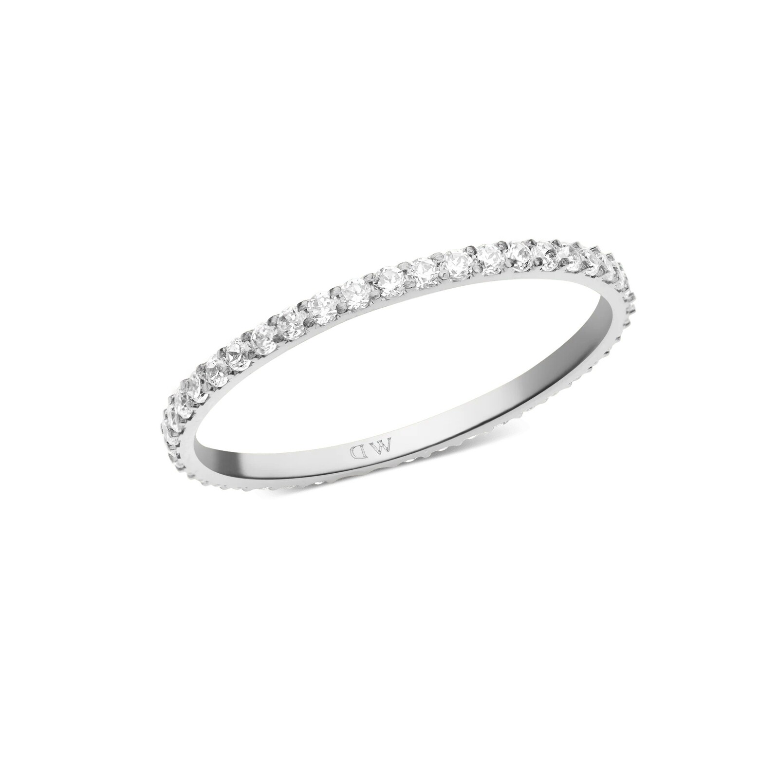 Daniel Wellington Trblietavý oceľový prsteň s kubickými zirkónmi Mirelle DW0040157 52 mm