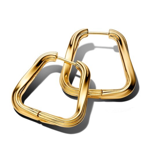 Pandora Krútené pozlátené náušnice Essence Shine 263876C00