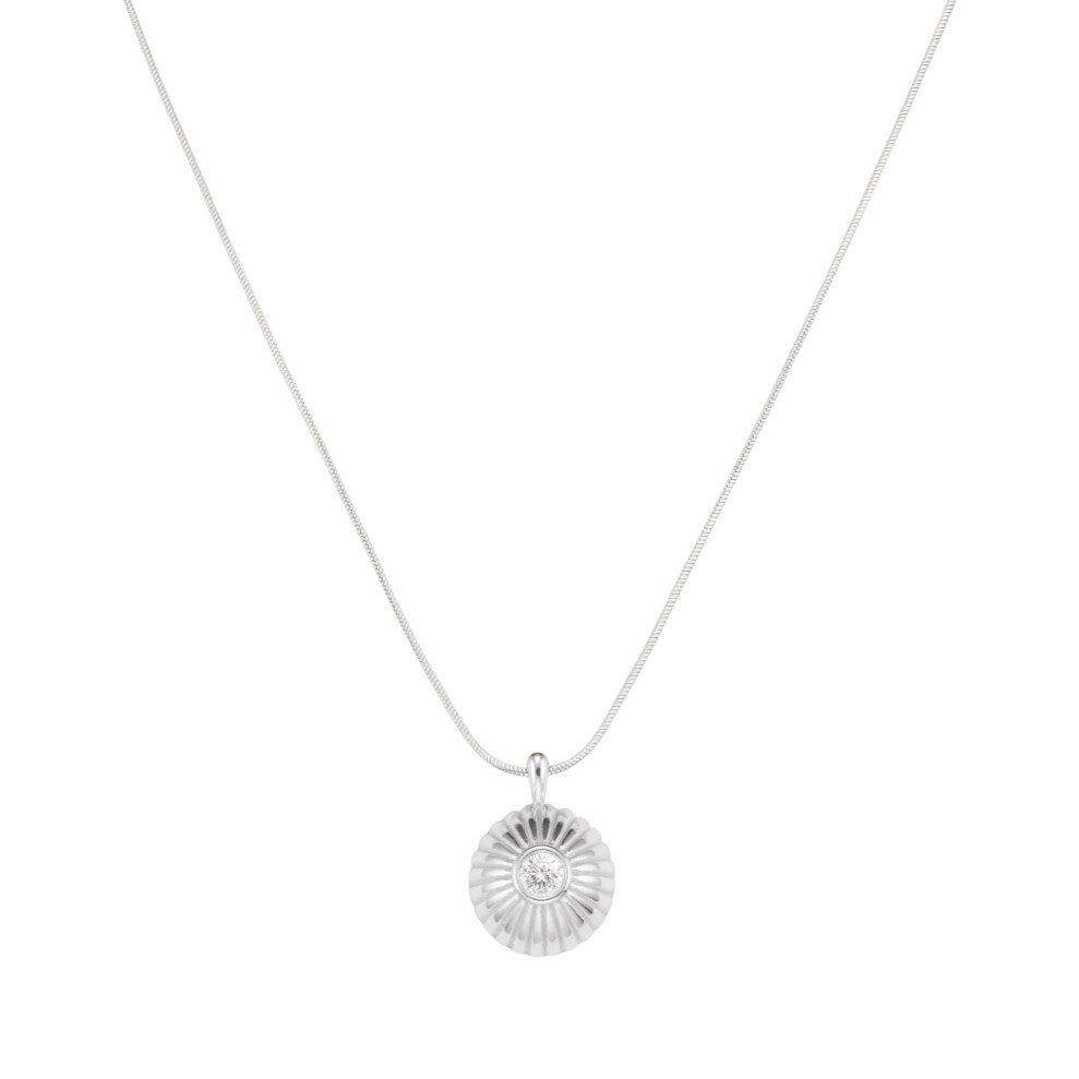 Rosefield Trblietavý oceľový náhrdelník s príveskom Solitaire JNBCS-J1207