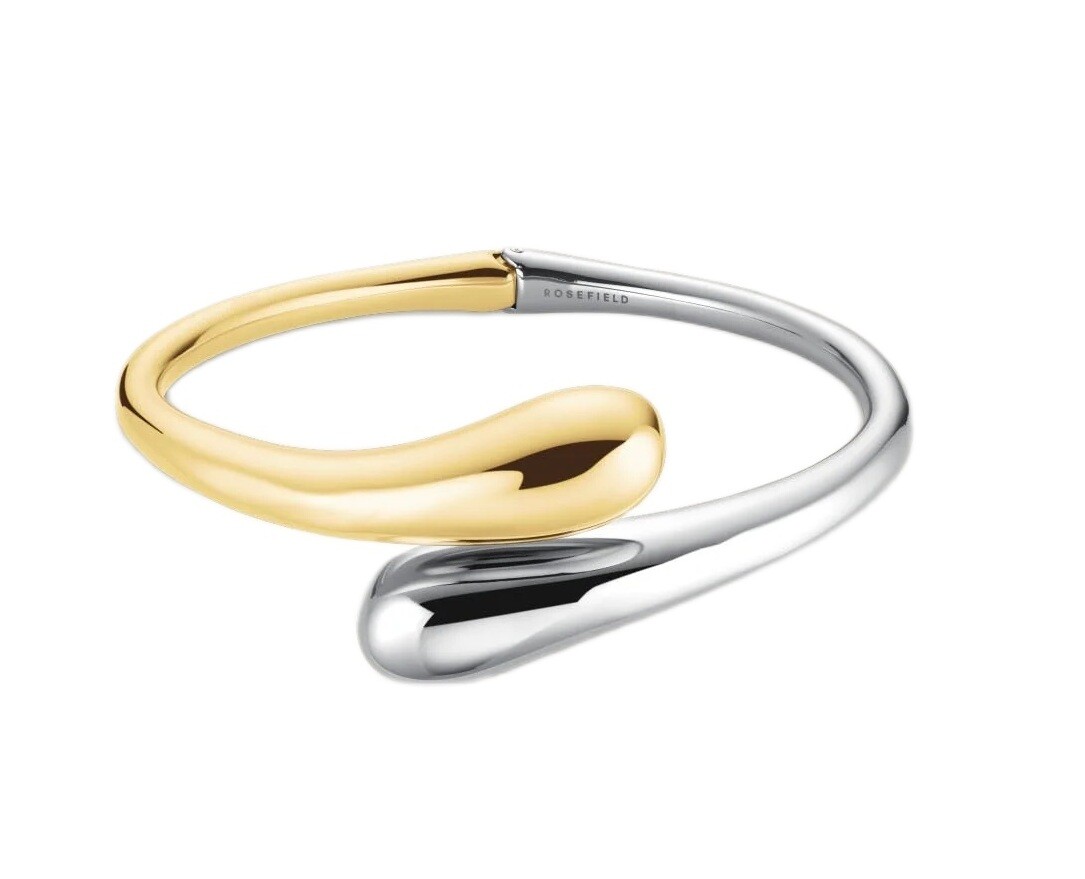 Rosefield Moderný pevný bicolor náramok Dome JBDCD-J1219