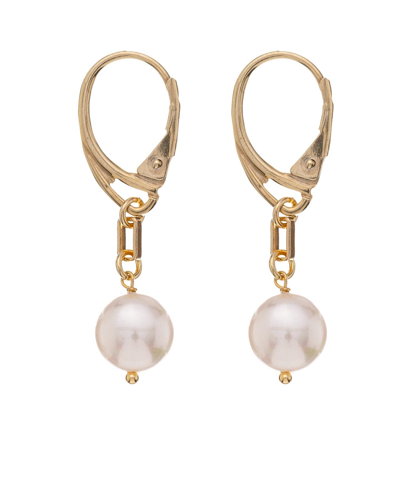 Alisia Pozlátené visiace náušnice s pravou perlou AL2484.01.000