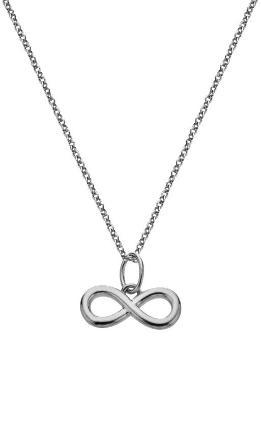 Hot Diamonds Strieborný náhrdelník Nekonečno Silver Whisper SWP007 (retiazka, prívesok)