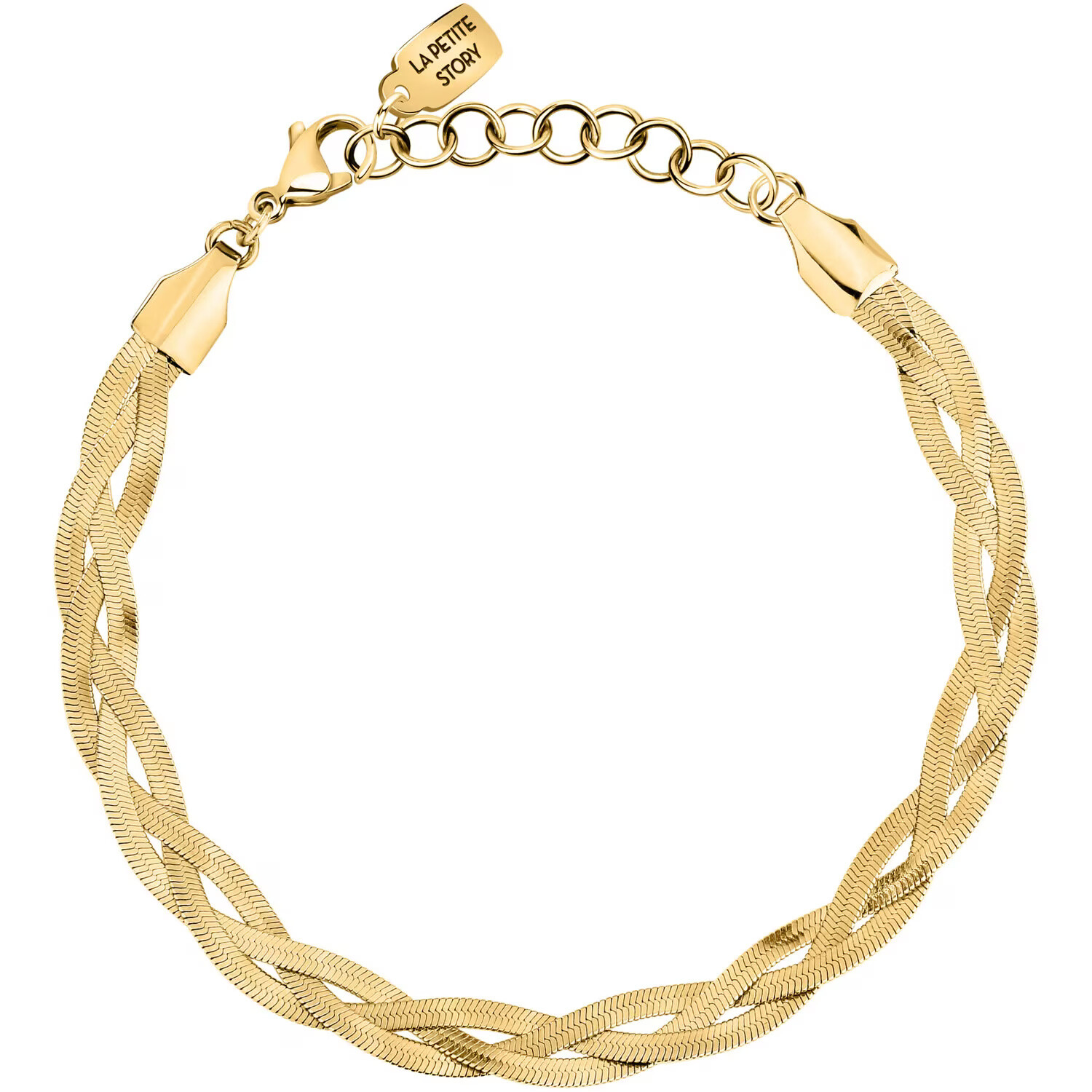 La Petite Story Trojitý pozlátený náramok Hádok Friendship LPS05ARR124