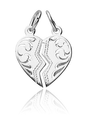 Soliter Partnerský strieborný prívesok pre páry 441 001 01480 04