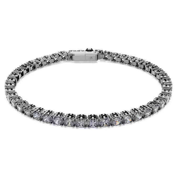 Swarovski Tenisový náramok so šedými kryštálmi Matrix Tennis 5693928 16,5 cm