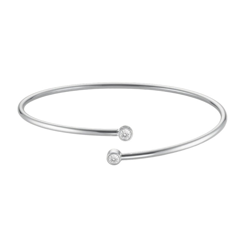 Rosefield Otvorený pevný náramok s kryštálmi JBDCS-J1214