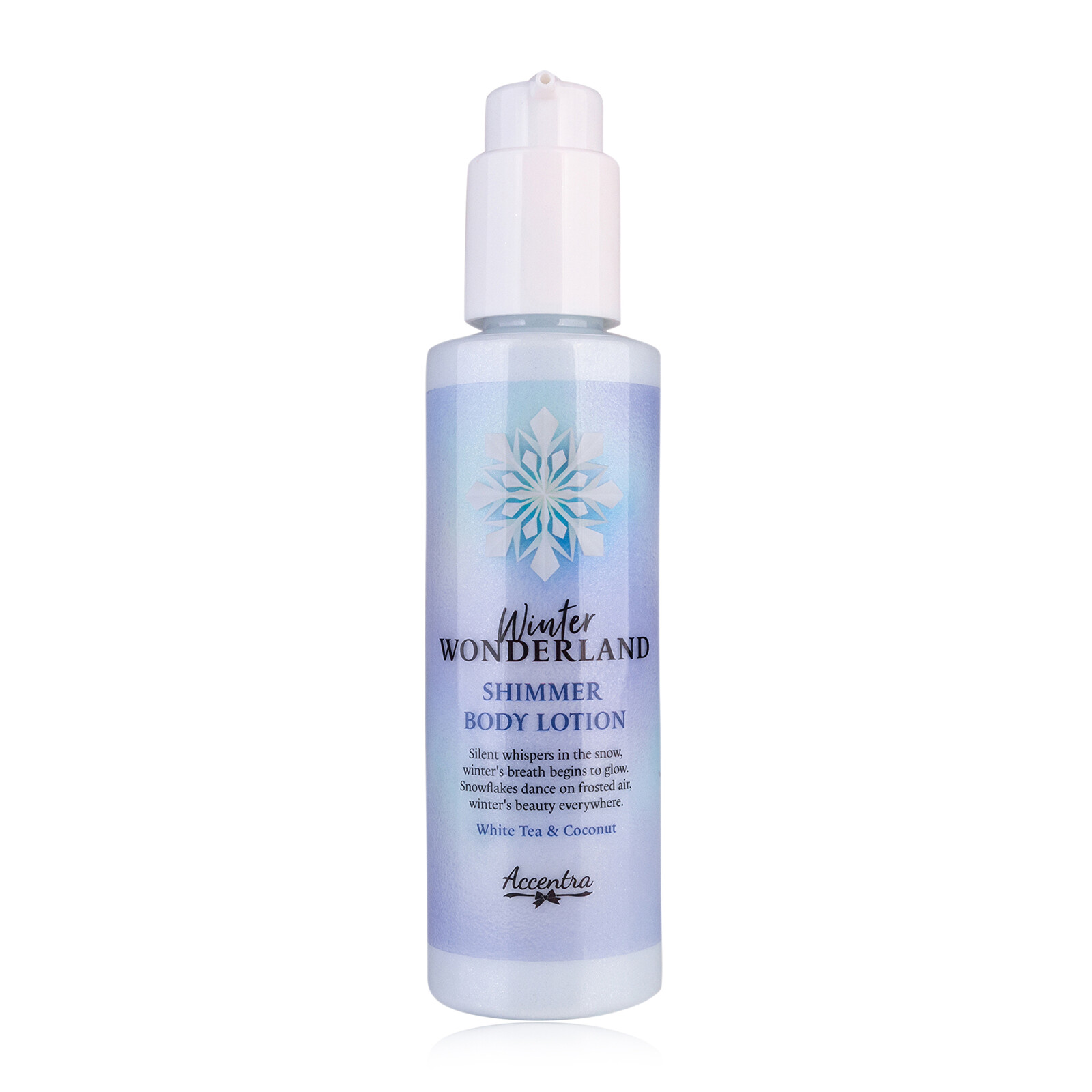 Accentra Trblietavé telové mlieko Winter Wonderland (Shimmer Body Lotion) 140 ml