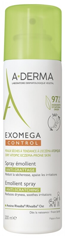 A-DERMA Sprej pre suchú a atopickú pokožku Exomega Control (Emollient Spray) 200 ml