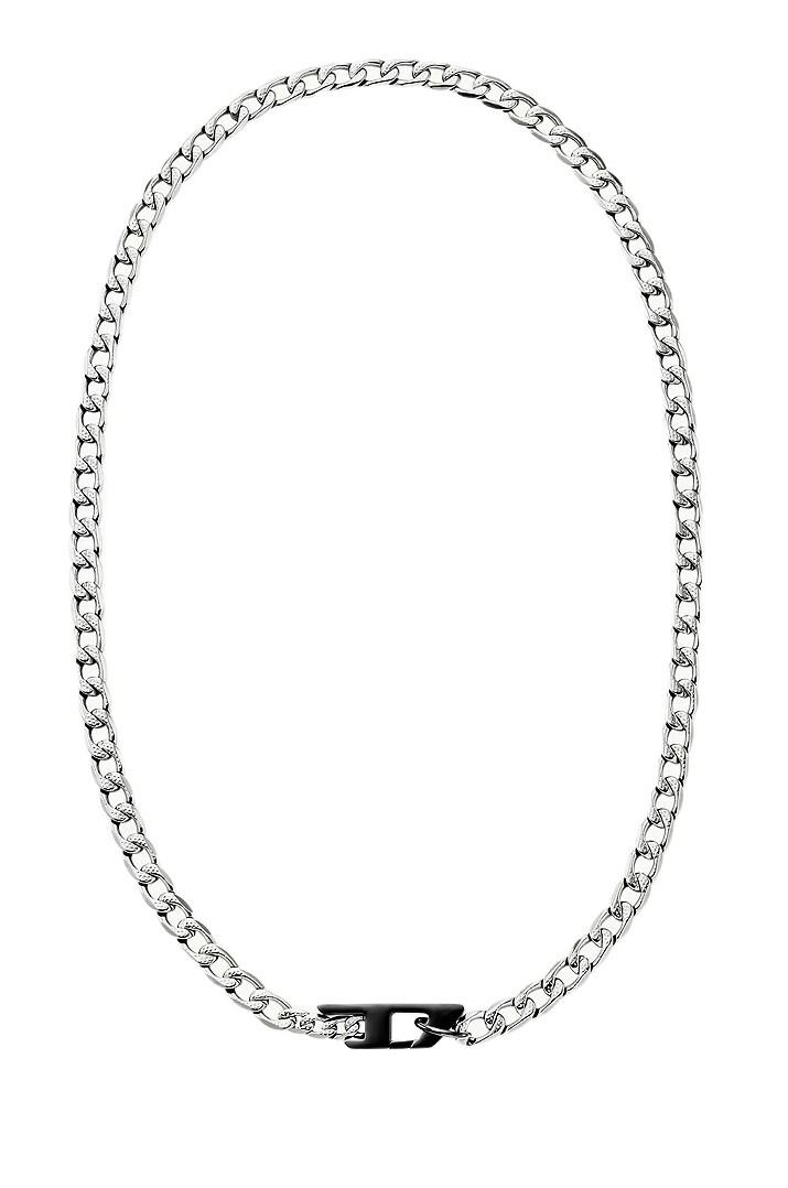 Diesel Neprehliadnuteľný oceľový náhrdelník D Logo DX1636931