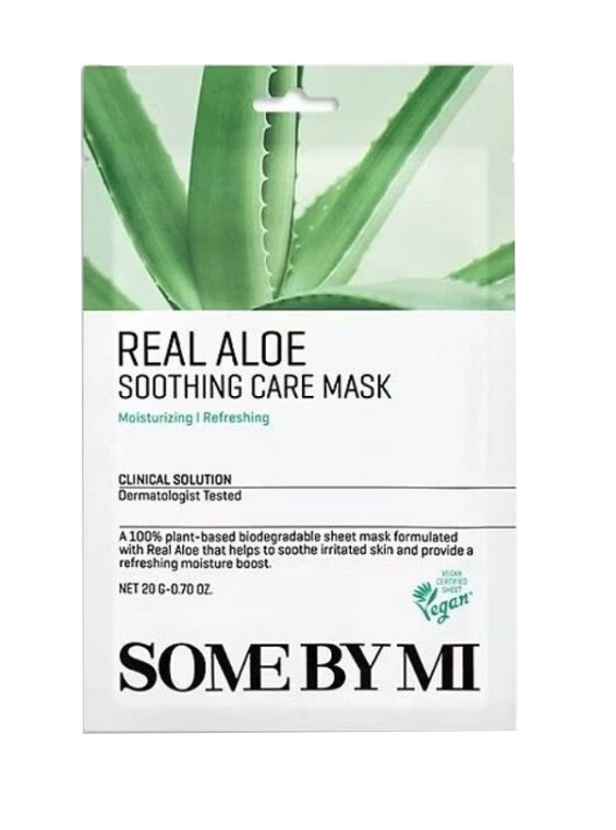 Some By Mi Súprava upokojujúcich masiek s Aloe Vera Real Aloe (Soothing Care Mask) 20 x 20 g