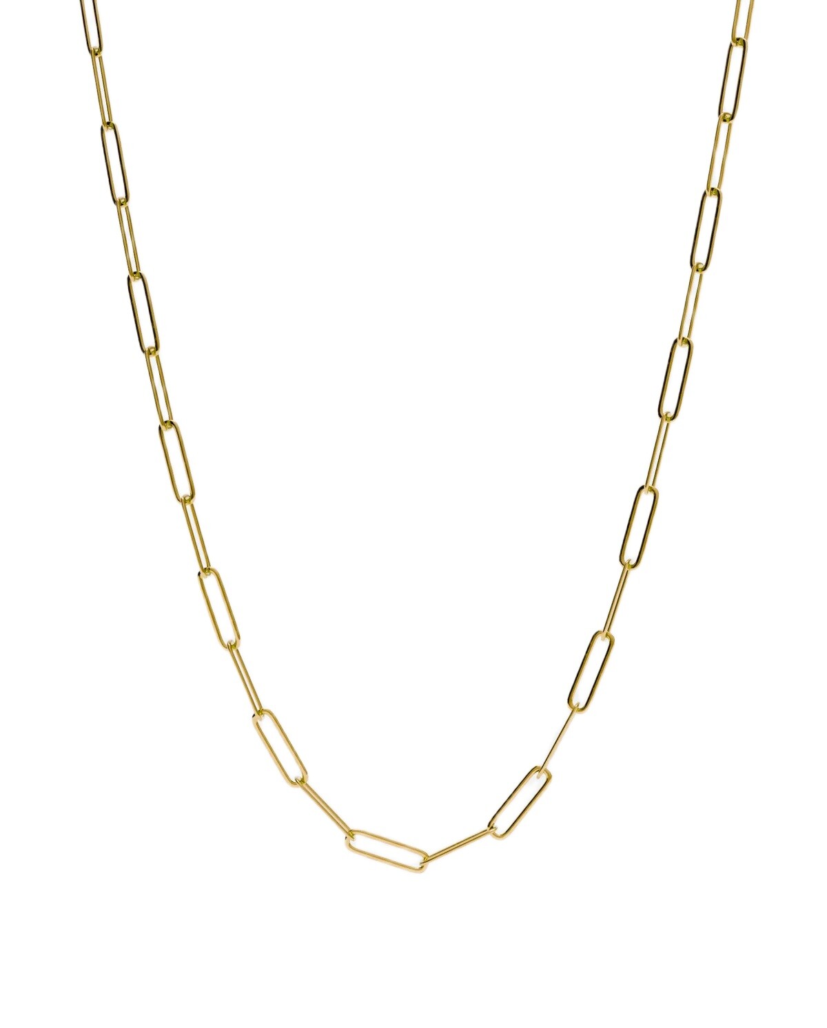 Furiosa Pozlátená dámska retiazka Paperclip Vibe SN-VIBECH-G 45 cm