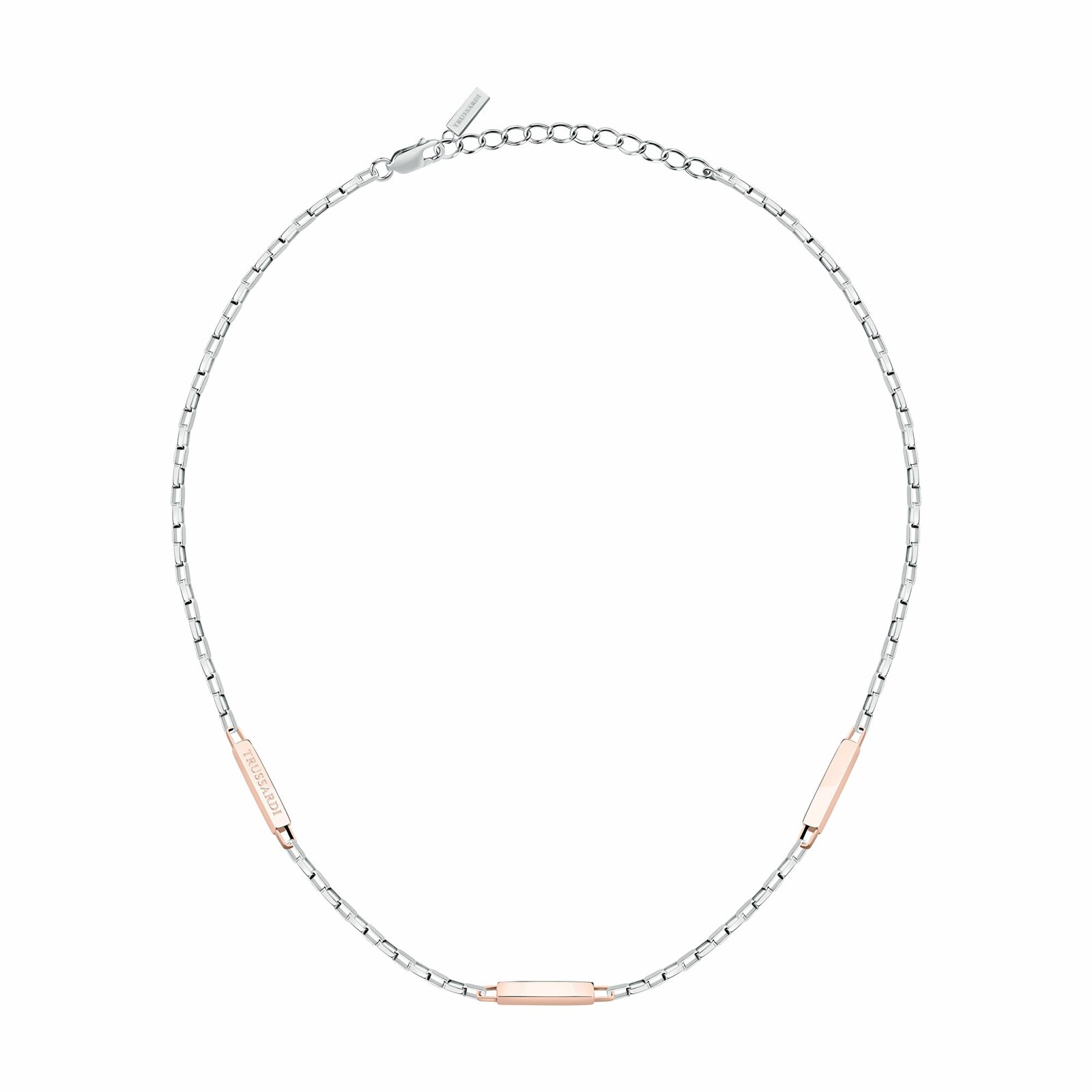 Trussardi Bicolor pánsky náhrdelník z ocele T-Steel TJAXV29