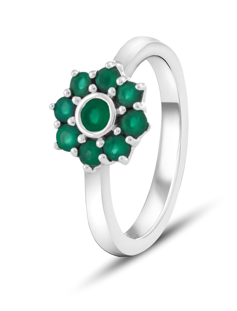 Beneto Exclusive Pôvabný strieborný prsteň s achátom ACHAGG1 56 mm