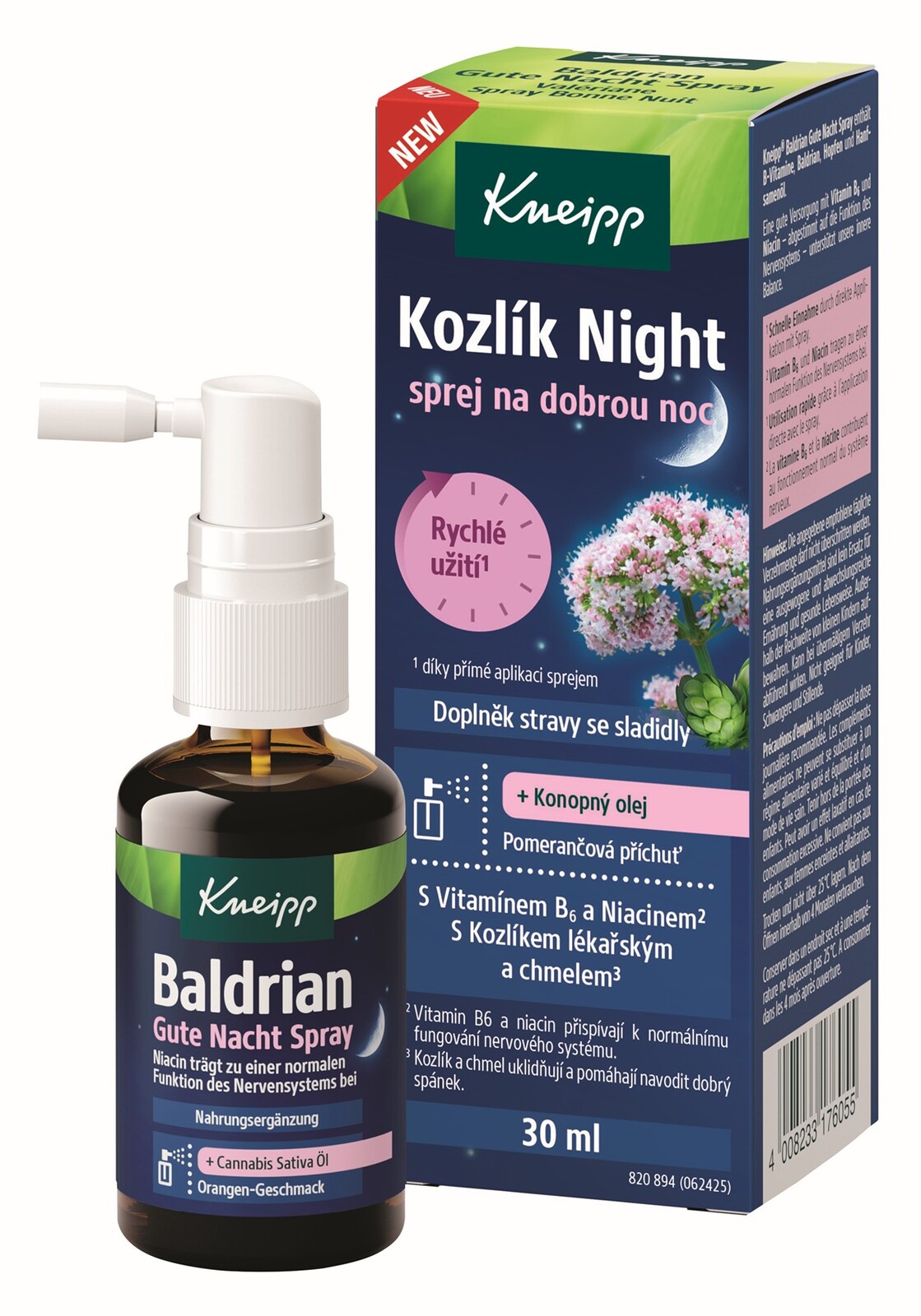 Kneipp Sprej na dobrú noc Kozlík Night 30 ml