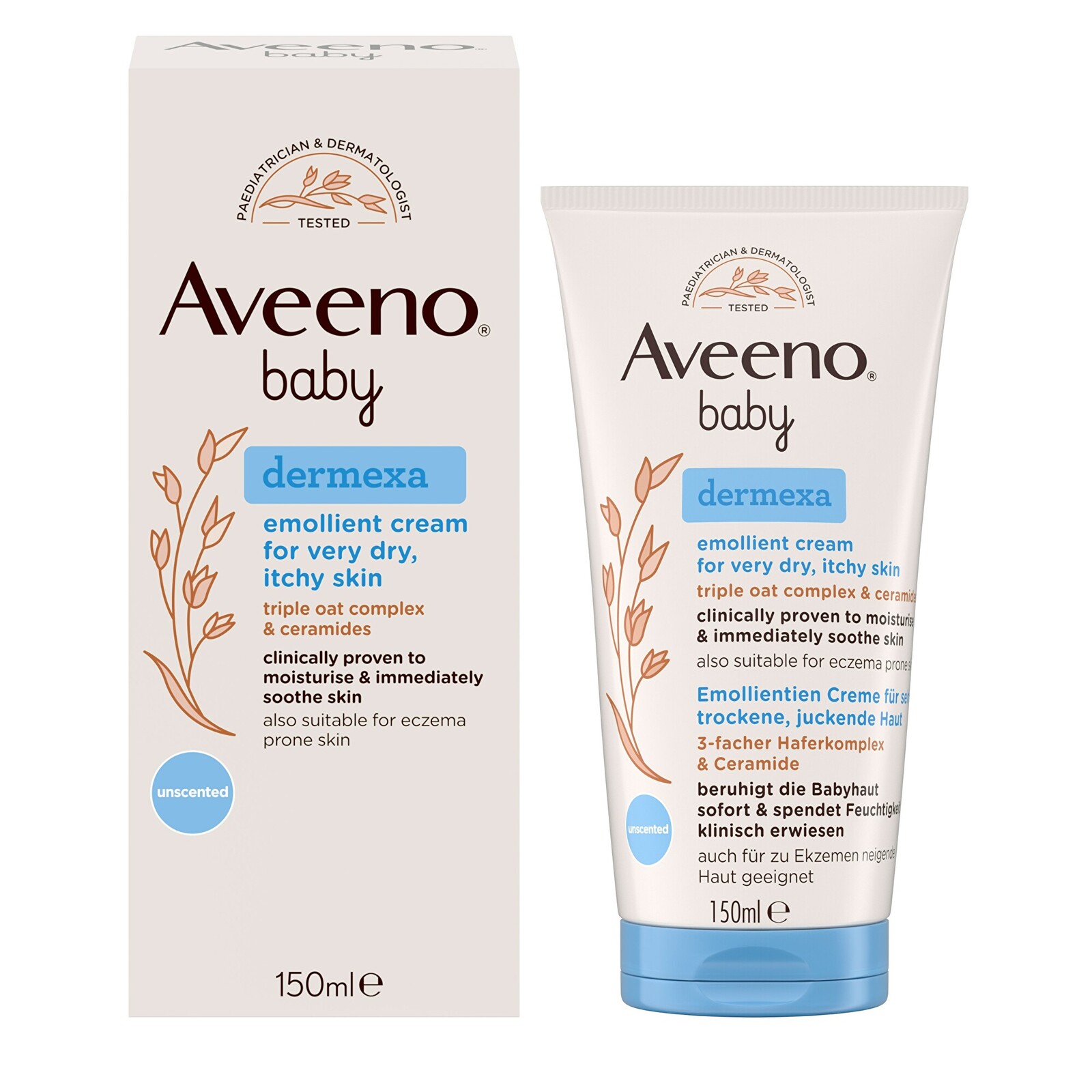 Aveeno Emolienčný krém Baby Dermexa (Emollient Cream) 150 ml