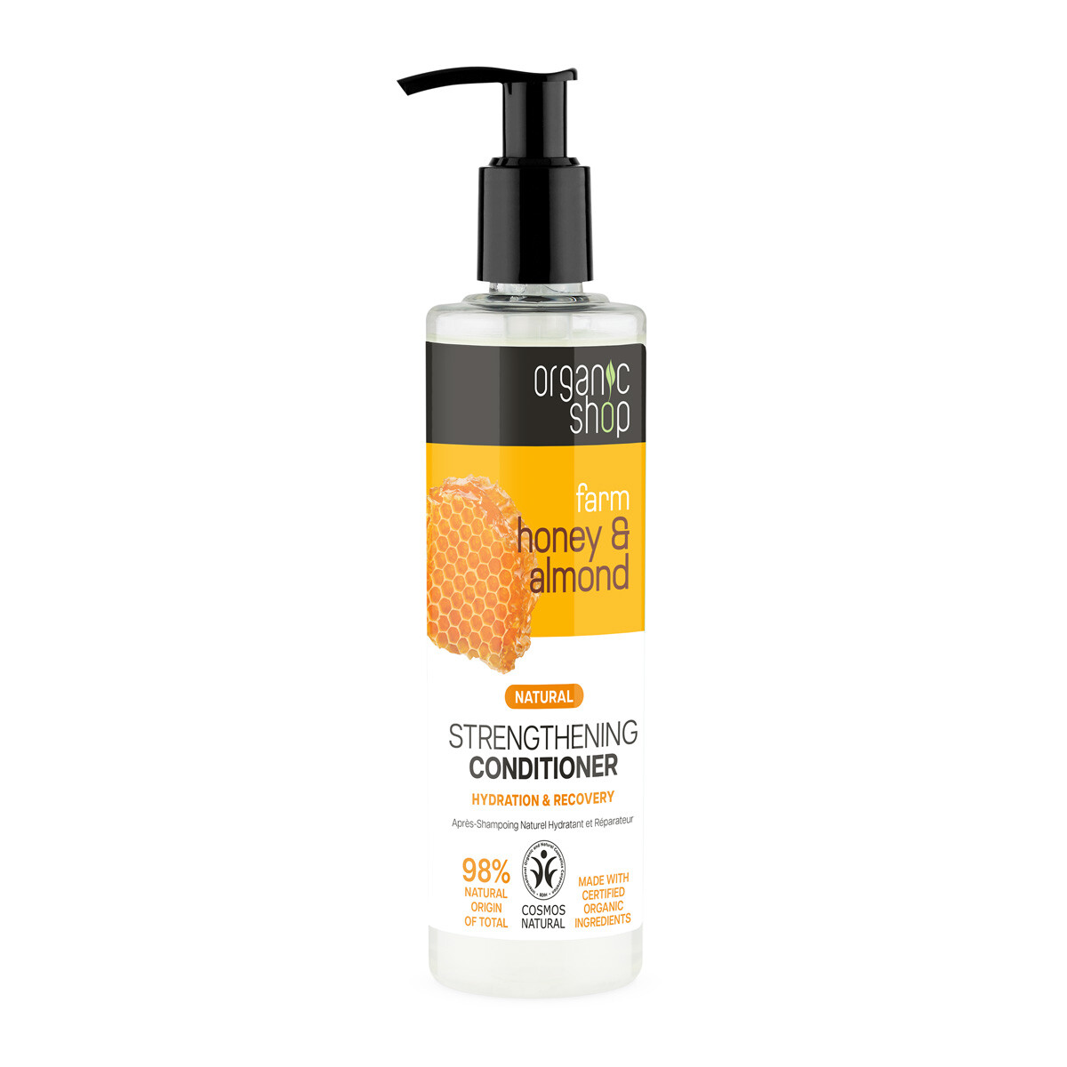 Organic Shop Posilňujúci kondicionér Med a mandle (Strengthening Conditioner) 280 ml