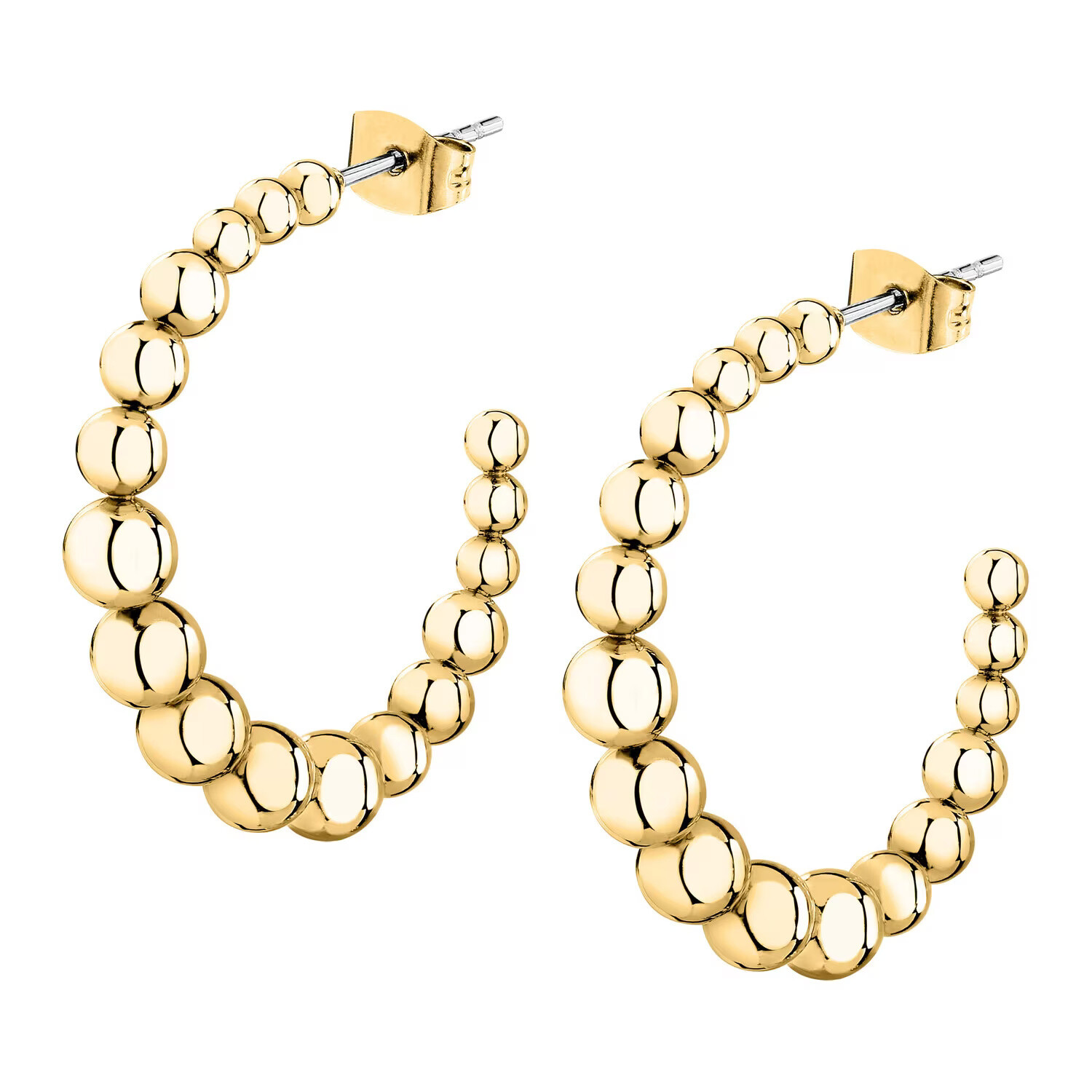 La Petite Story Originálne kruhové pozlátené náušnice Earrings LPS01AYQ133