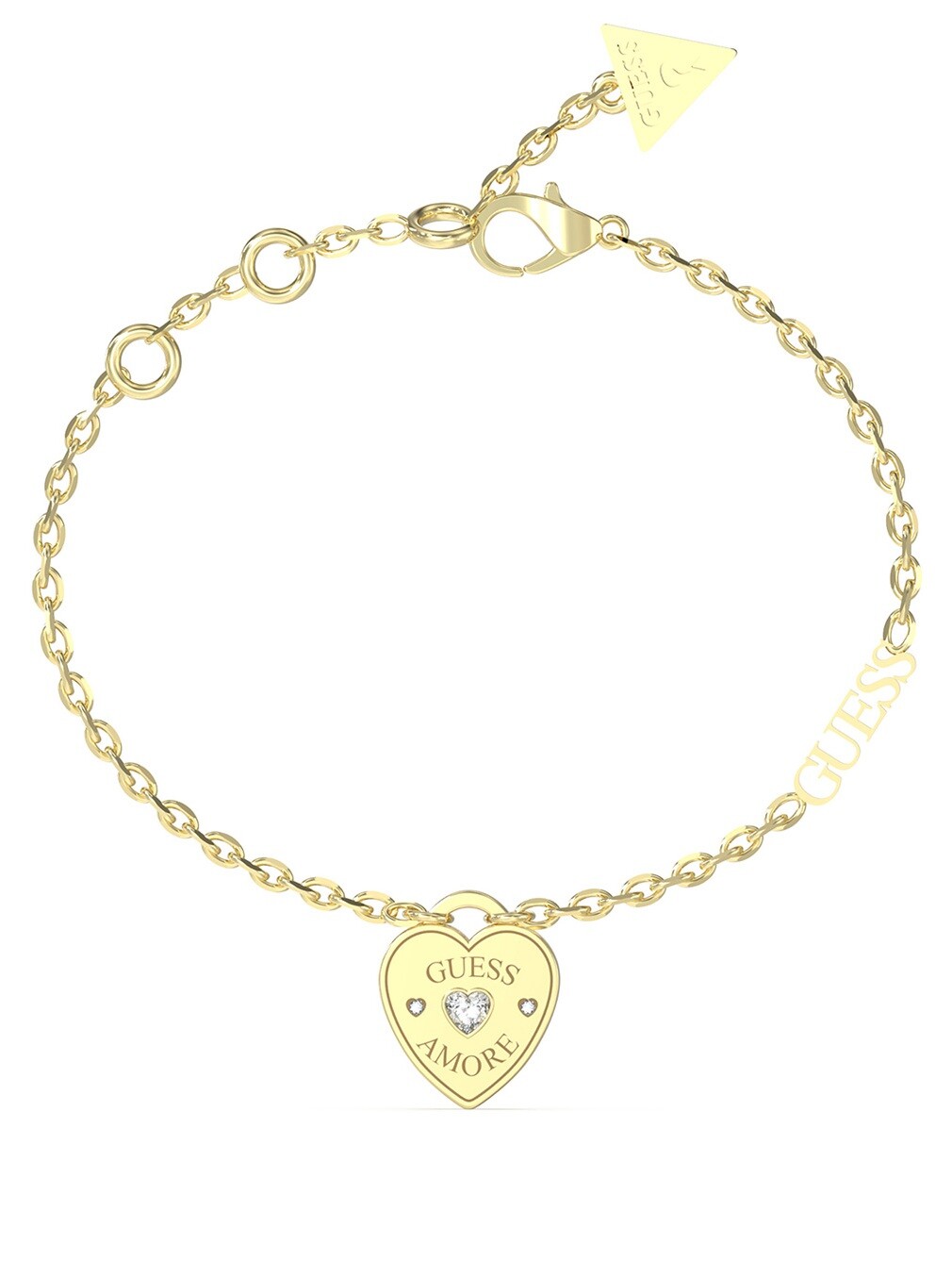 Guess Pôvabný pozlátený náramok Guess Amore JUBB05057JWYG 21 cm