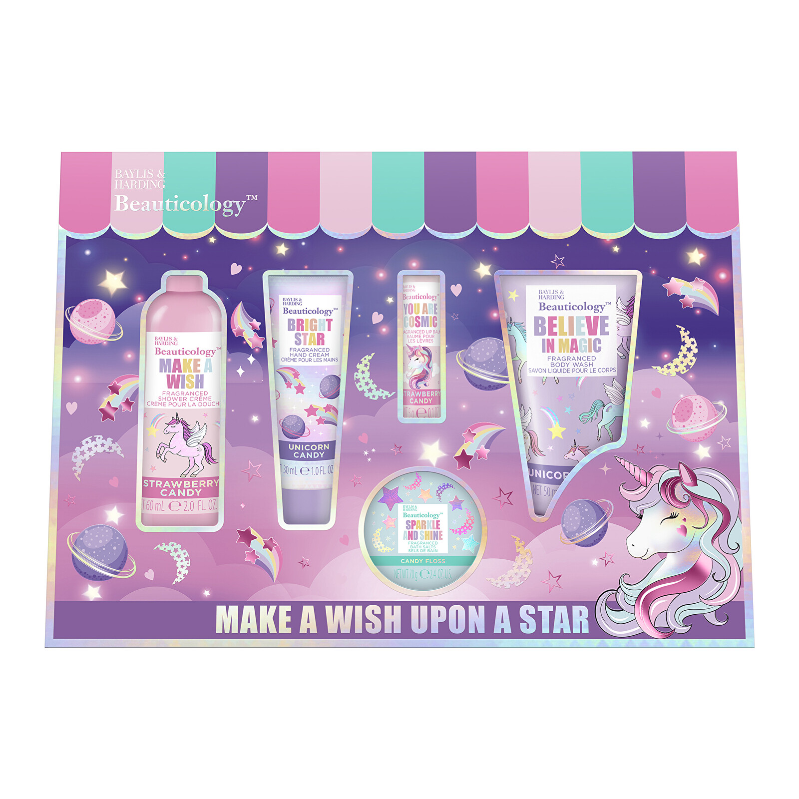 Baylis & Harding Darčeková sada Jednorožec Set 5 ks