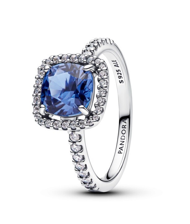 Pandora Blyštivý strieborný prsteň pre ženy Timeless 193550C01 52 mm