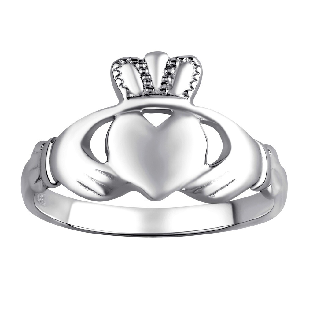 Silvego Dámsky Celostříbrný prsteň Claddagh ZTR96391 57 mm