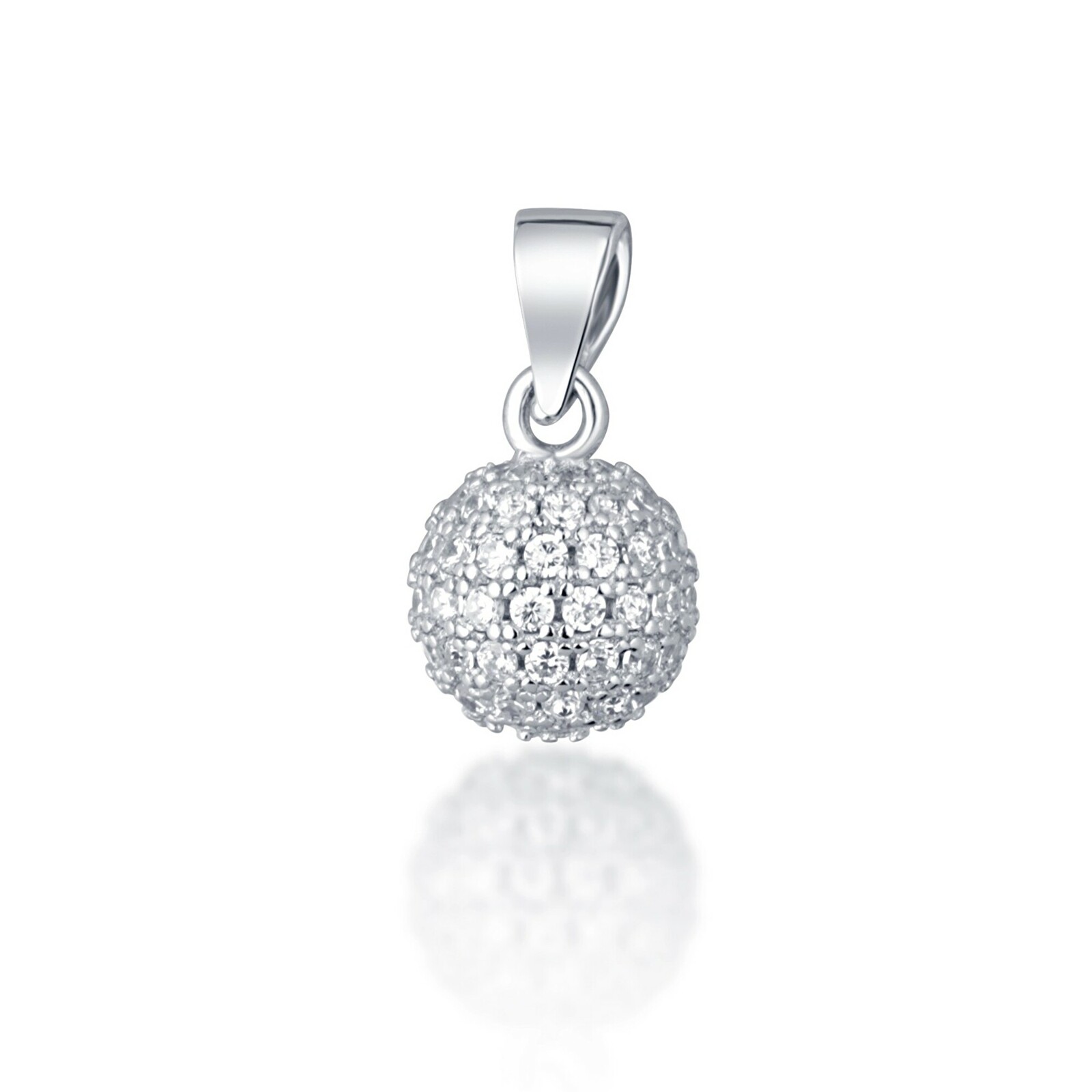 JVD Oslnivý strieborný prívesok so zirkónmi SVLP0172SI3BI00