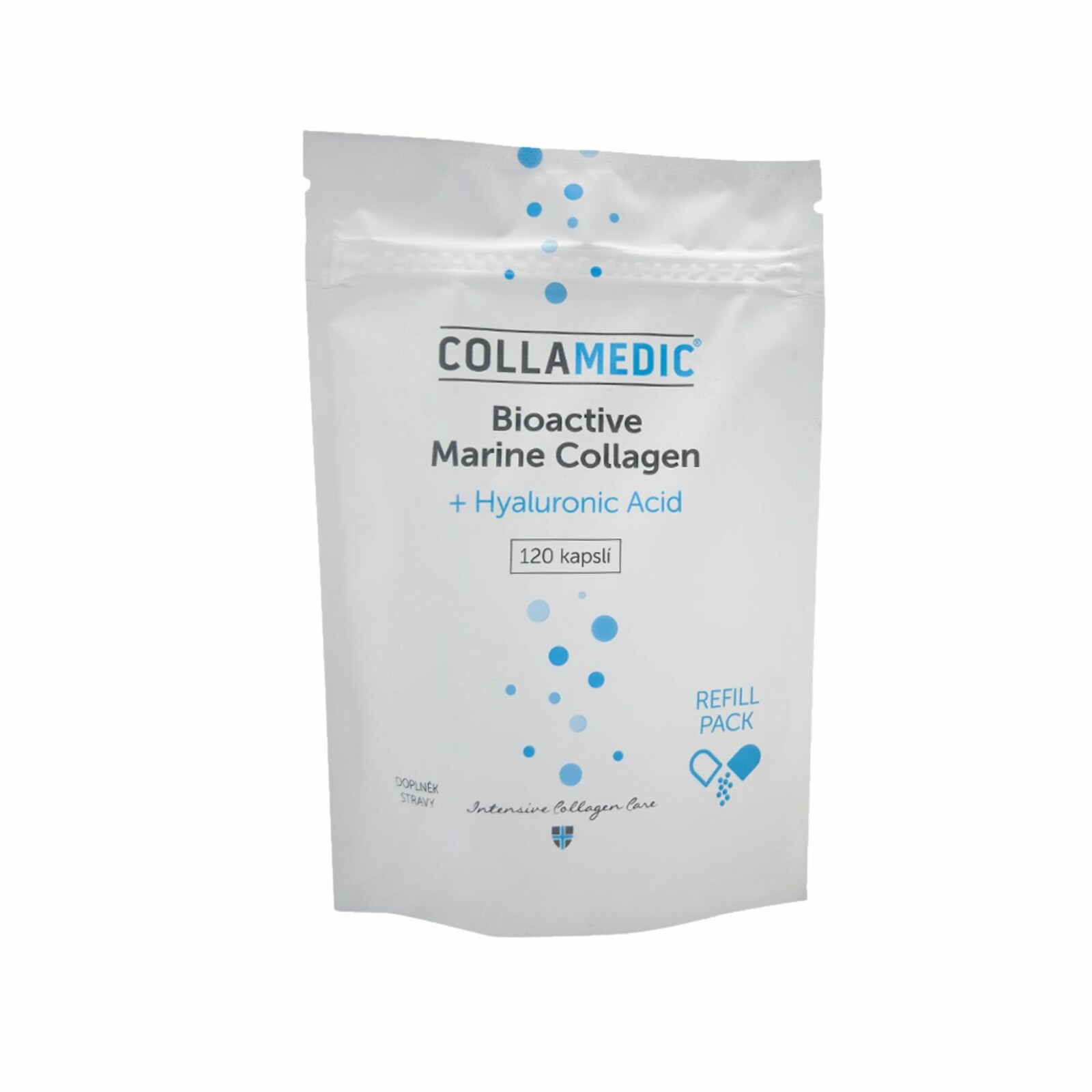 Collamedic Kolagénové kapsule s kyselinou hyalurónovou - náhradné balenie 120 kapsúl