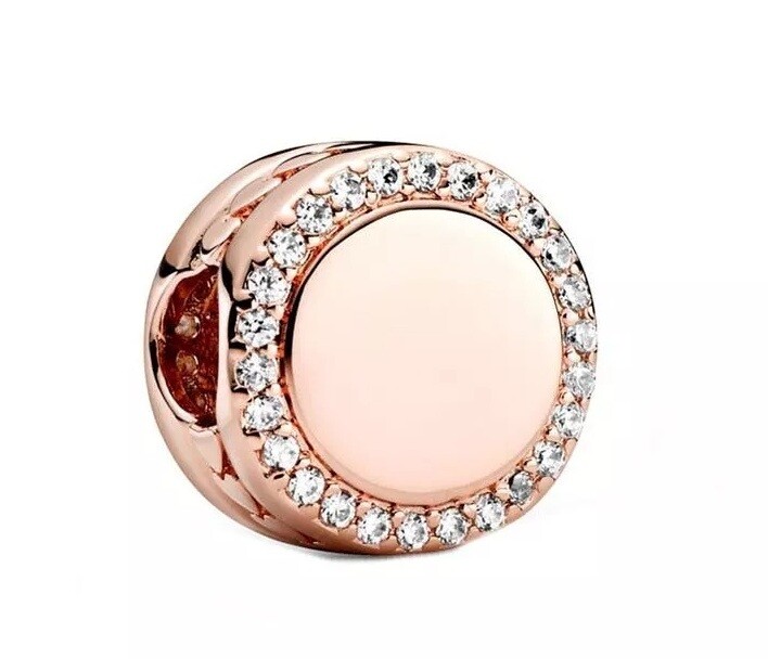 Pandora Pozlátený korálik s čírymi kubickými zirkónmi Rose 788747C01