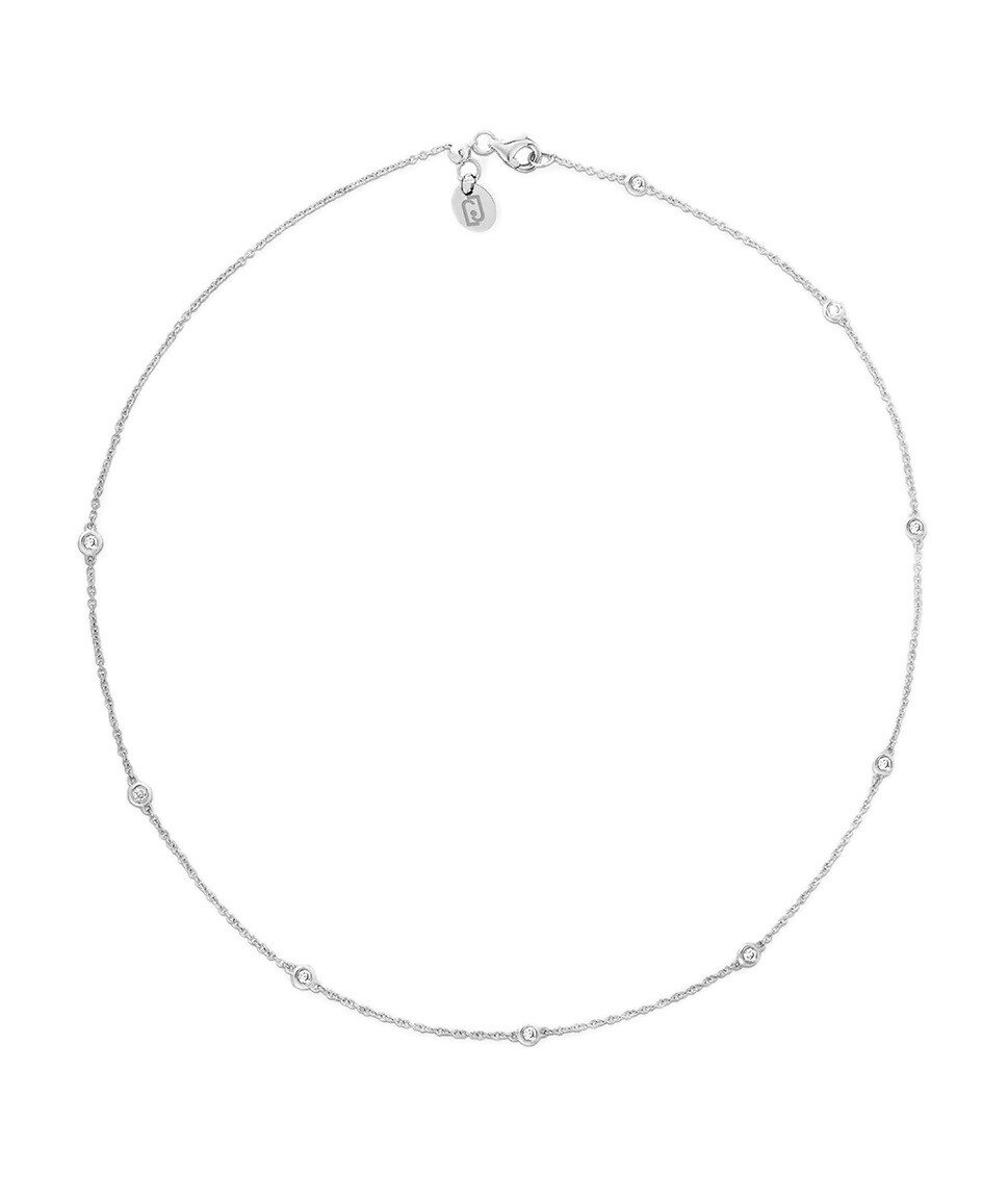 Liu Jo Nežný oceľový náhrdelník so zirkónmi LJ2469