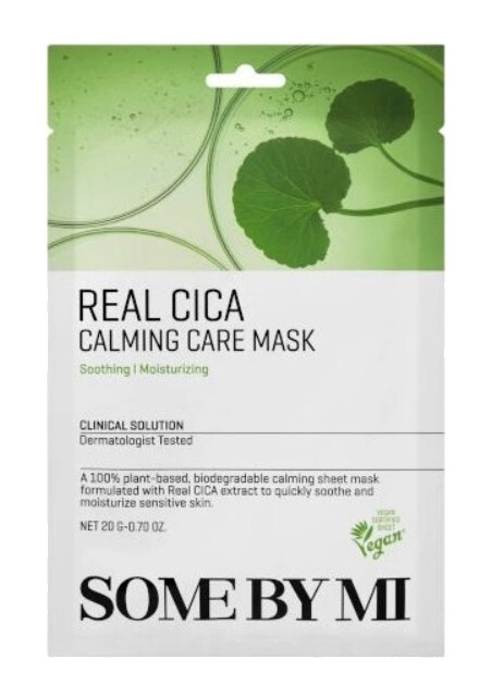 Some By Mi Súprava upokojujúcich pleťových masiek Real Cica (Calming Care Mask) 20 x 20 g