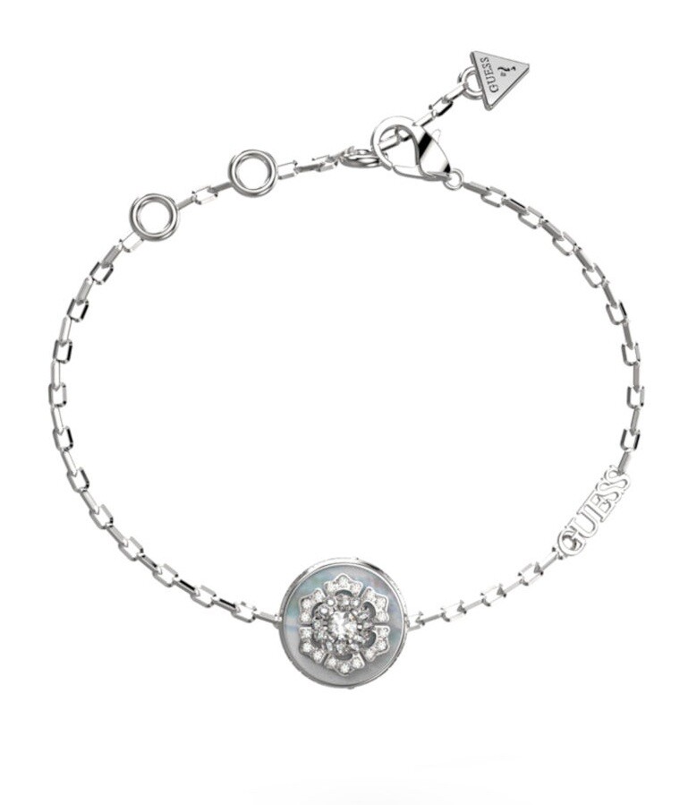 Guess Pôvabný oceľový náramok La Fleur JUBB04549JWRH 14,5 cm