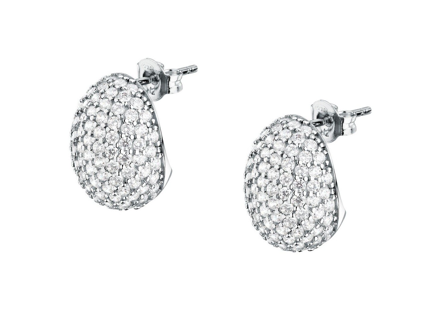 Morellato Oslnivé strieborné náušnice Pave` SAZB16