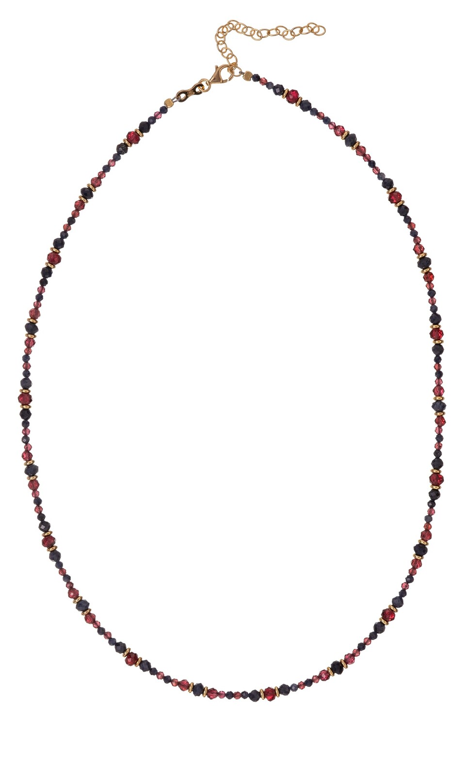 Alisia Jedinečný náhrdelník s granátmi a zafírmi AL5228.01.000