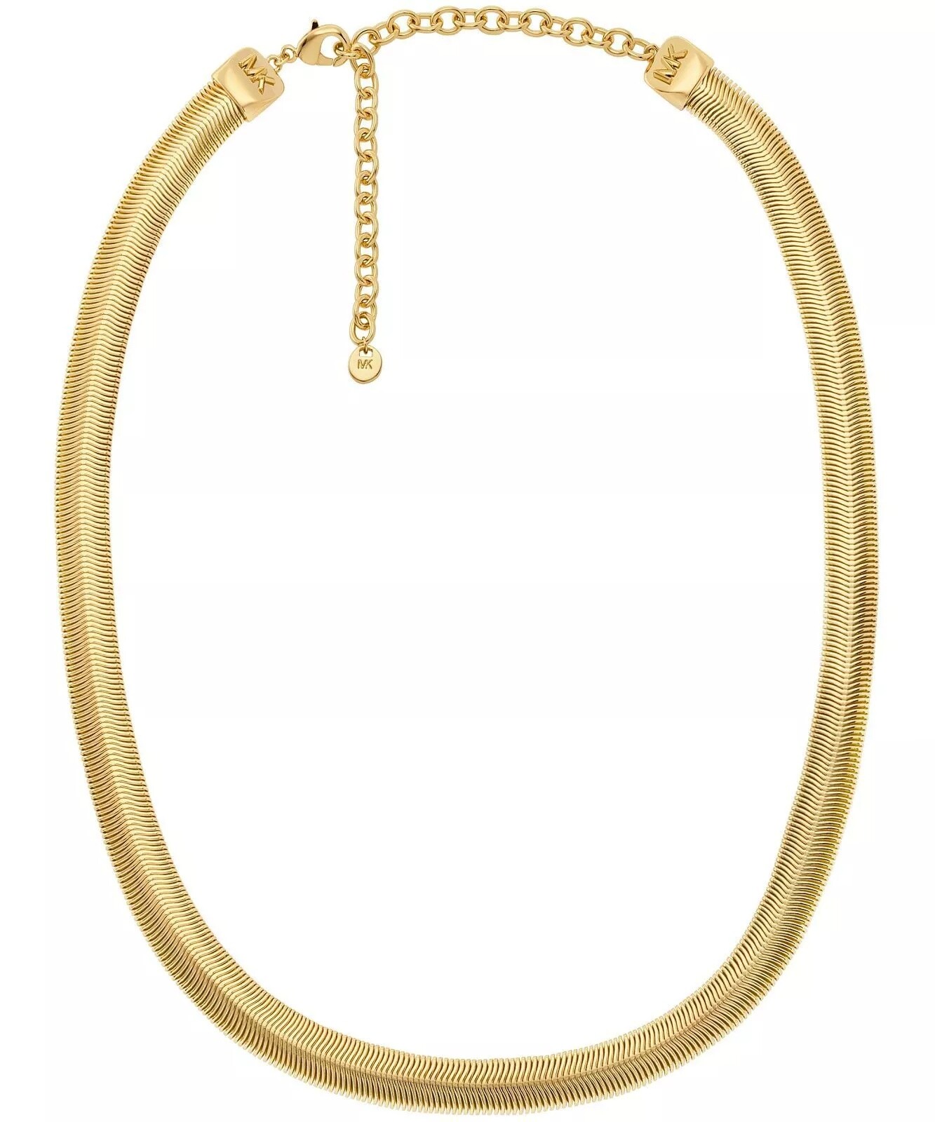 Michael Kors Výrazný pozlátený náhrdelník Hádok Metallic Muse MKJ8486710