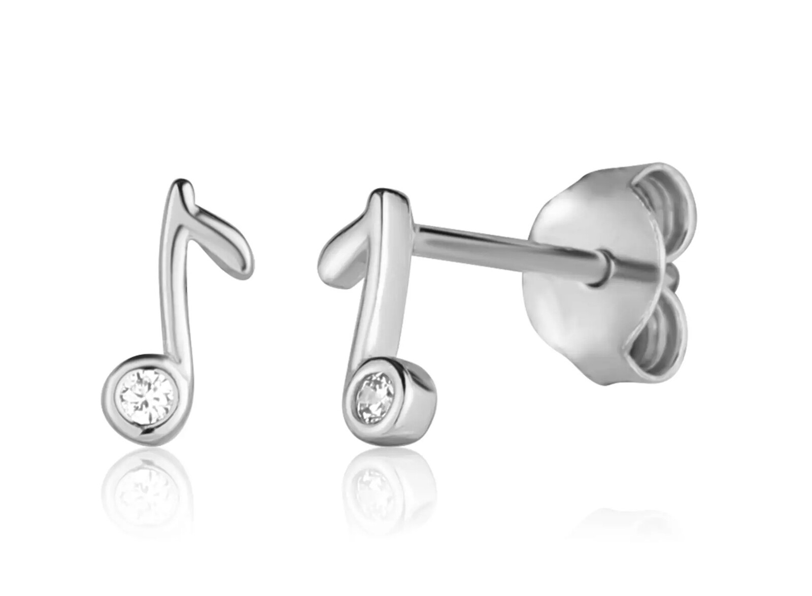 JVD Roztomilé dievčenské náušnice Nota so zirkónmi SVLE1825XH2BI00