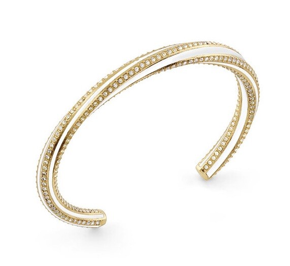 Guess Luxusný pevný náramok s kryštálmi Le Mirage JUBB05381JWYGWH 5,5 cm