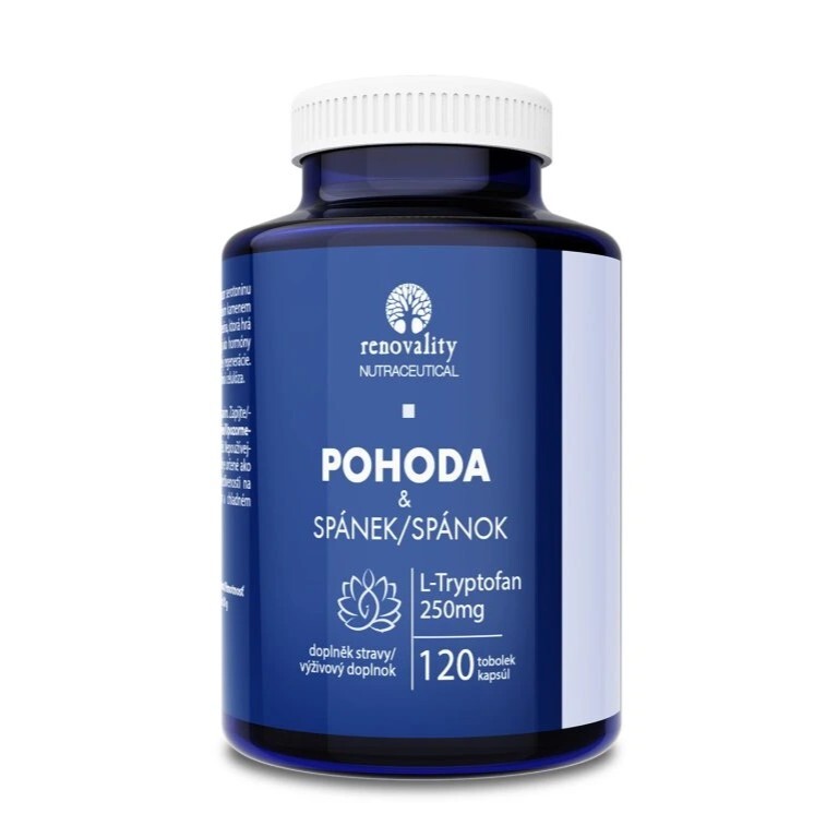 Renovality L-Tryptofán - pohoda & spánok 120 kapsúl