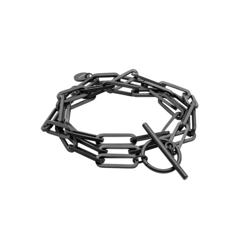 Náramok z chirurgickej ocele čierny 18987