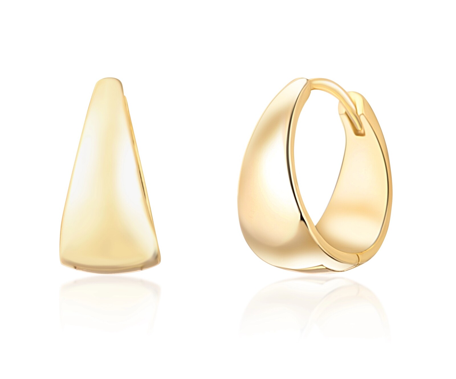 JVD Elegantné pozlátené kruhové náušnice SVLE1134XH2GO00