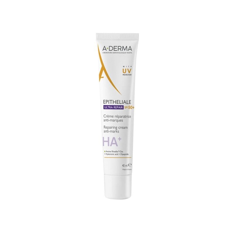 A-DERMA Regeneračný krém SPF 50 Epitheliale Ultra Repair (Repairing Cream Anti-Marks) 40 ml