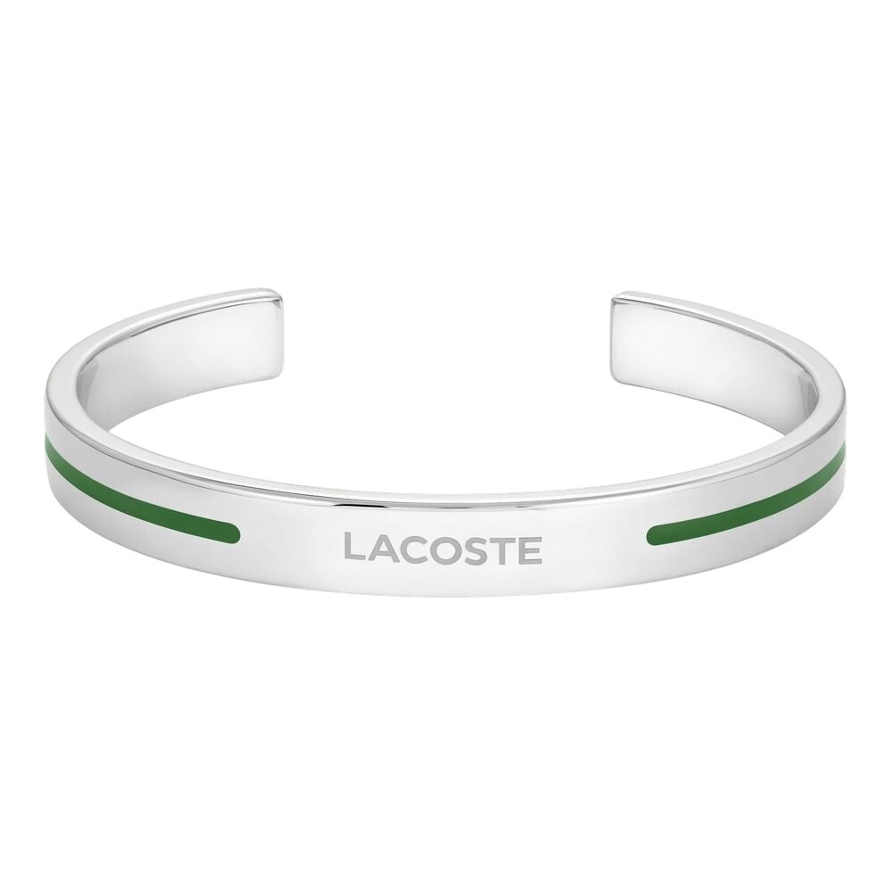 Lacoste Otvorený pevný náramok z ocele Adventurer 2040526
