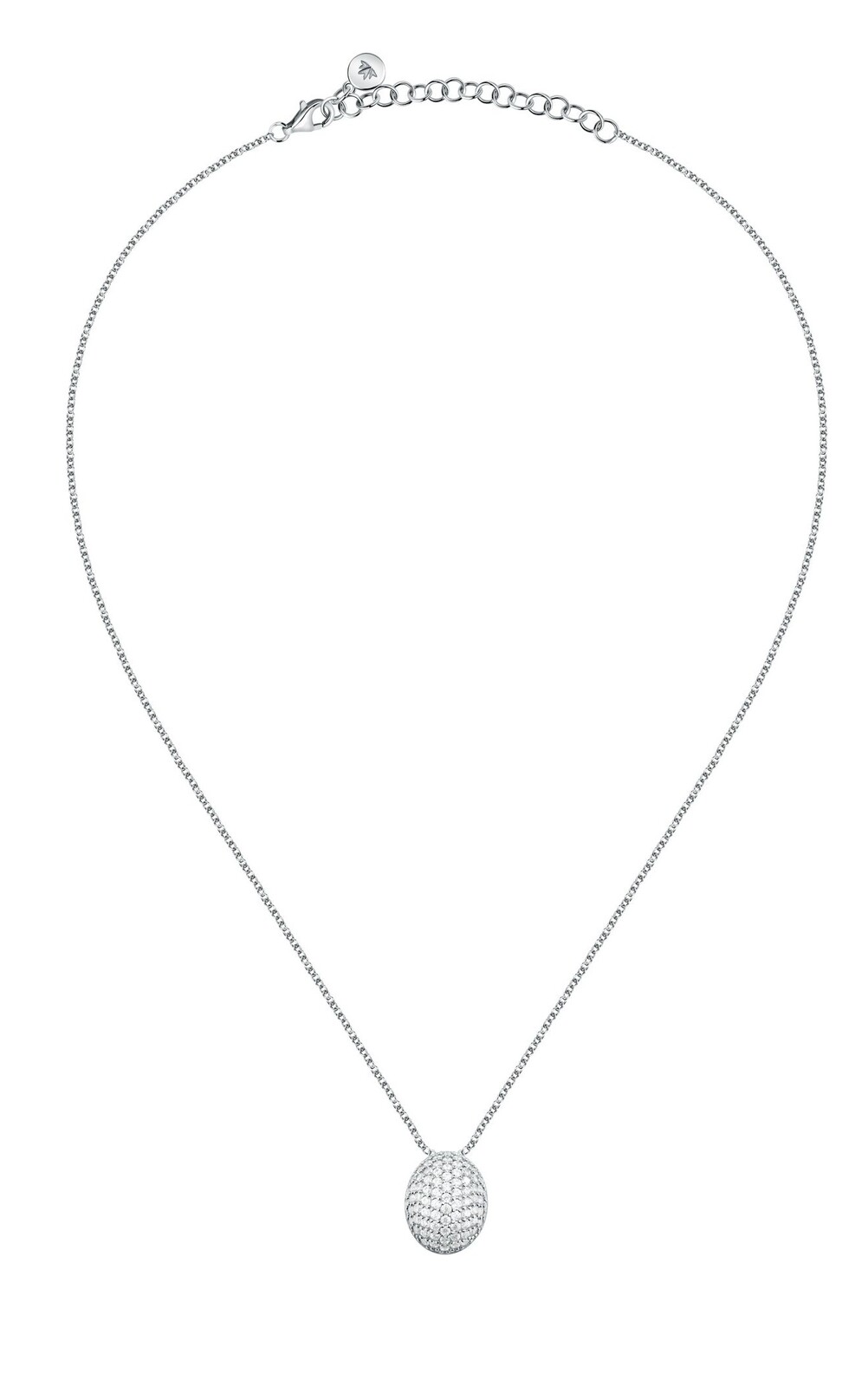 Morellato Blyštivý strieborný náhrdelník pre ženy Pave` SAZB06