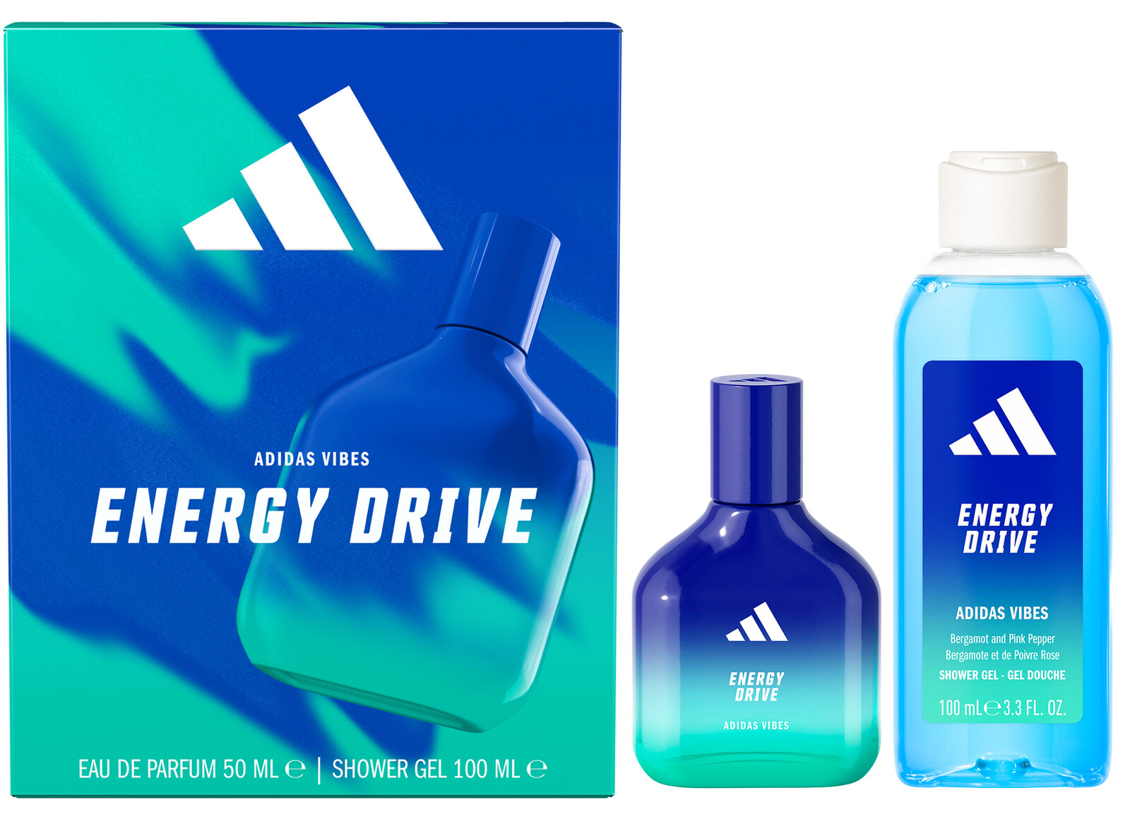 Adidas Energy Drive - EDP 50 ml + sprchový gél 100 ml