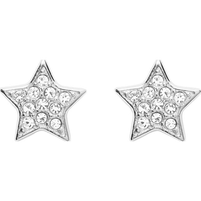 Fossil Slušivé oceľové náušnice Hviezdičky JOF00292040